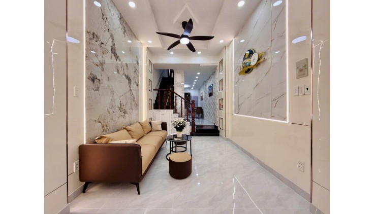 Chỉ 4.X TỶ TL!  Bán nhà 46m², 3 Tầng/3P.Ngủ, HẺM XE HƠI, Lê Đức Thọ Gò Vấp!